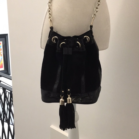 Gorgeous suede crossbody bag by Charles David - Picture 1 of 5